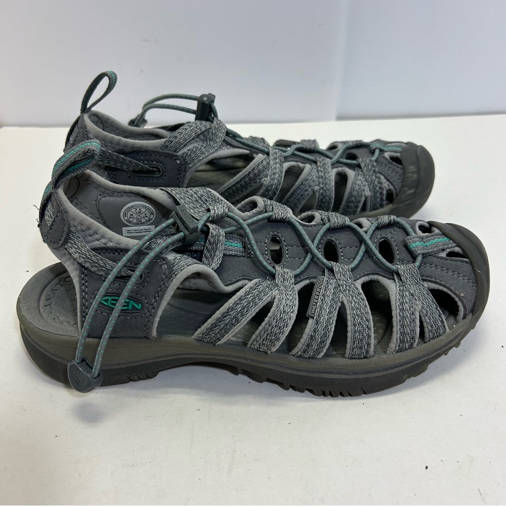 Keen Women’s Gray and Teal Sandals size 7.5 Outdoor Hiking